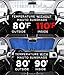 Big Hippo Windshield Sun Shade, Car Window Shade as Bonus Keep Vehicle Cool Windshield Sunshade Protect Your Car from Sun Heat & Glare Best UV Ray Visor Protector -Silver/Blue (Size: 55.16