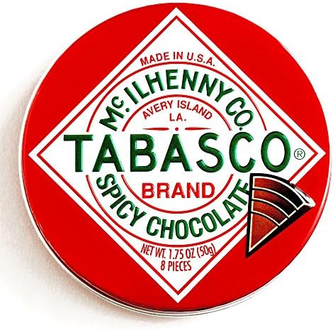 The Chocolate Traveler Tabasco Chocolate Tin 1.75 oz each (1 Item Per Order)