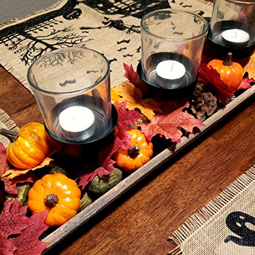 Lulonpon 16pcs Simulation Mini Fake Fruit Pumpkins Artificial Life Like Simulation Pumpkins Set,Halloween Thanksgiving Autumn Party Favors Ornaments Home House Kitchen Decoration (Orange)