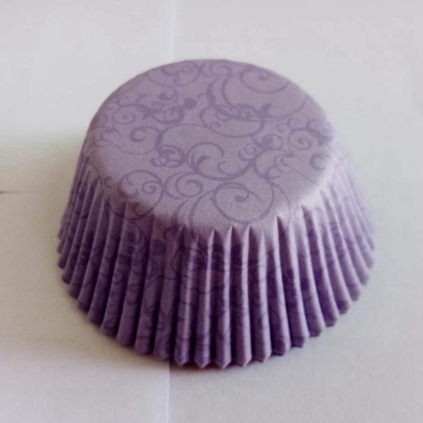 Photo 1 of Purple Flower Wedding Paper Muffin Cupcake Liners case Baking Cups 100 pcs,Standard Size 2x1.25inch (Puprle flower)