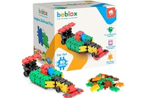 BEBLOX Building Blocks Car Set - Building Toys for Kids Ages 4-8 - Learning & Educational Fun Stem Toys - Birthday Gifts for Boys & Girls Age 4 5 6 7 8 9 10 11 & 12 Year Old