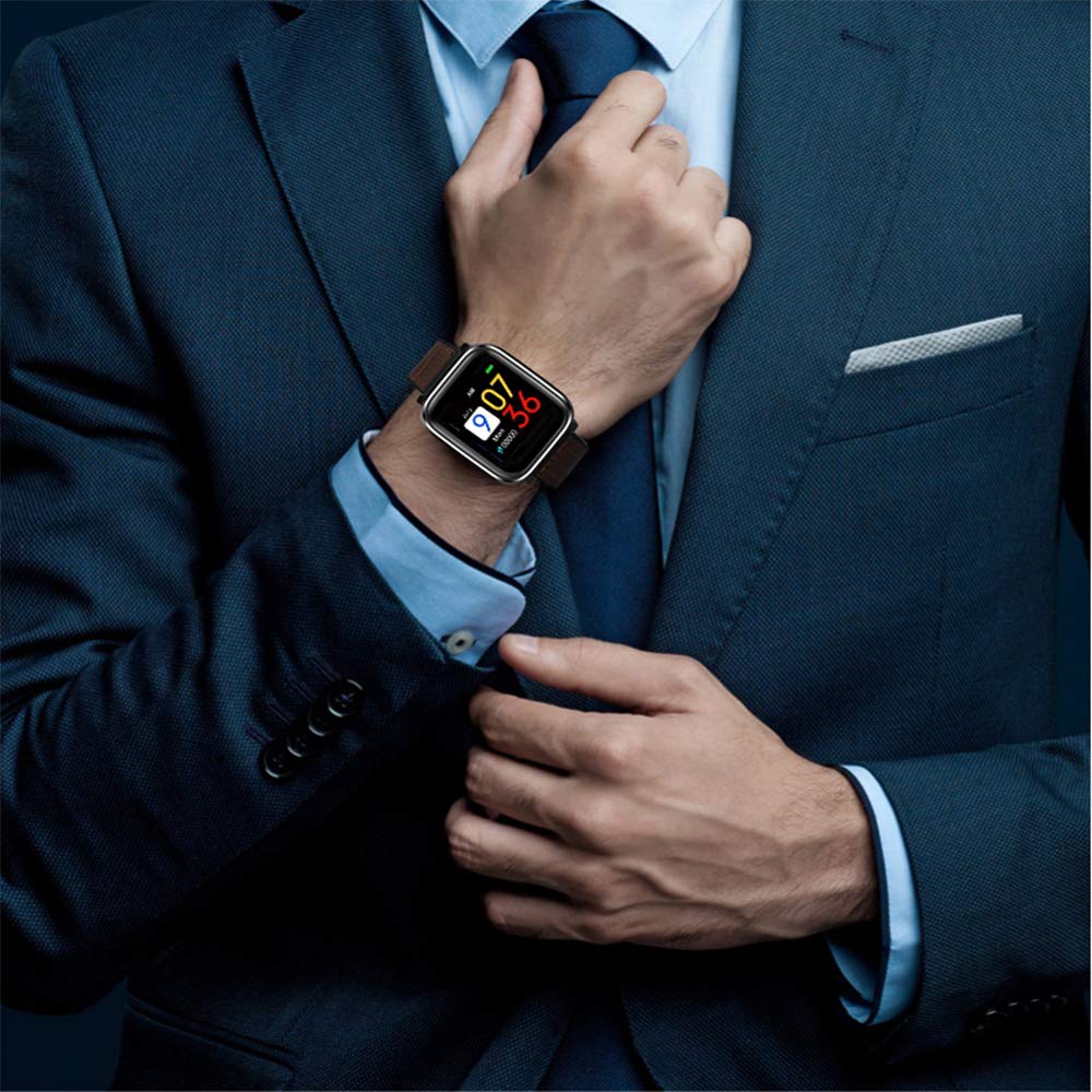 DIOLECT Smartwatch Wasserdicht Smart Watch Uhr mit Farbdisplay Blutdruck Pulsmesser GPS Fitness Tracker Armbanduhr, Setz-Alarm, Stoppuhr, SMS, Anruf-Kamera-Fernsteuerung Musik für Android und iOS