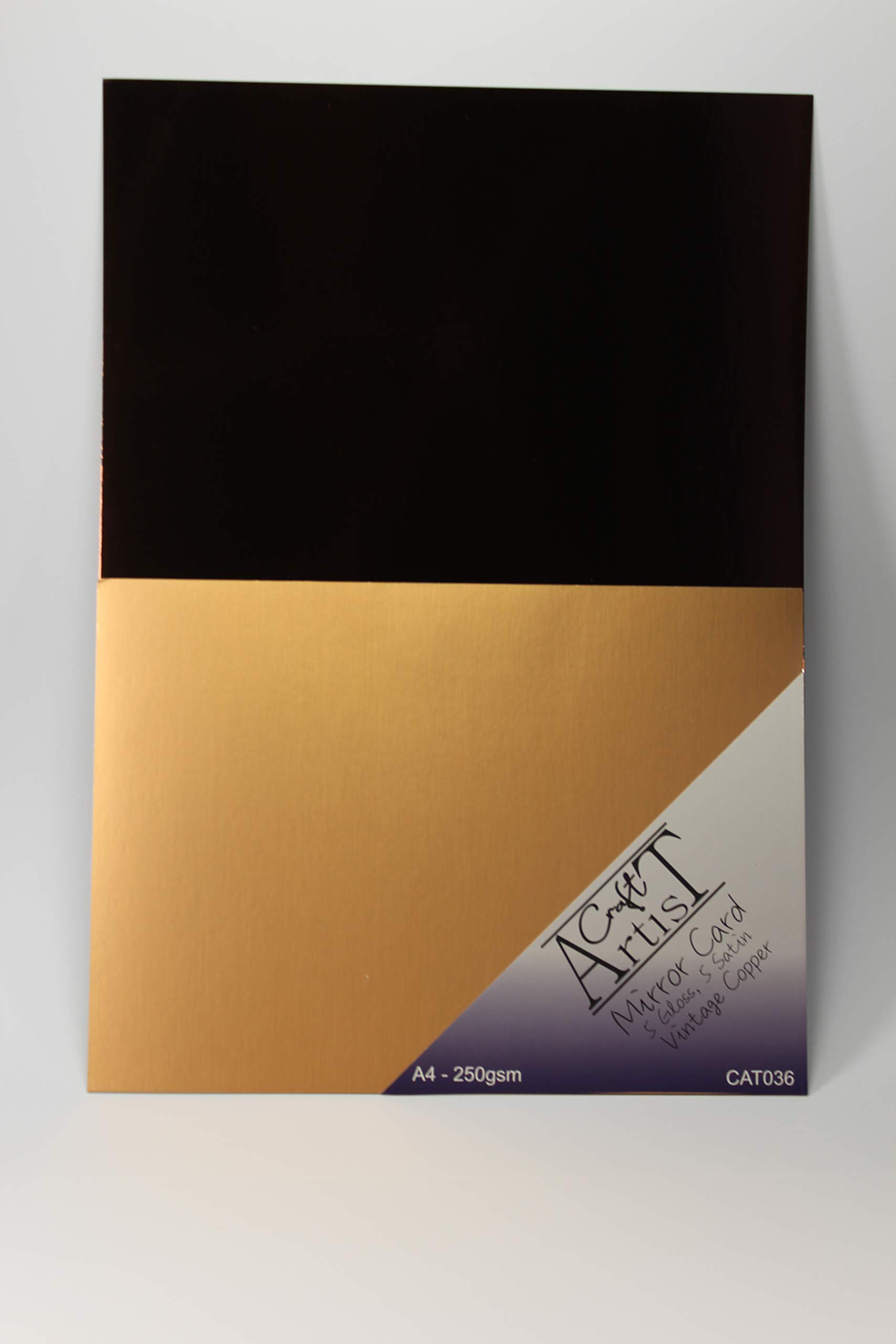 Mirror and Satin Card - Crafts Too - Craft Artist - Vintage Copper