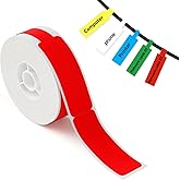 NIIMBOT Red Cable Labels for D11/D110/D101 Label Maker, 0.49'' x 4.29''(12.5mm x 109mm), Thermal Label Tape for Home Office Labeling Tape Replacement