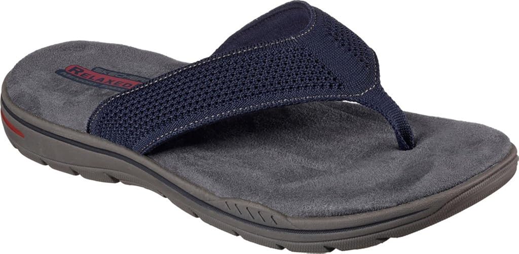 skechers mens memory foam flip flops uk