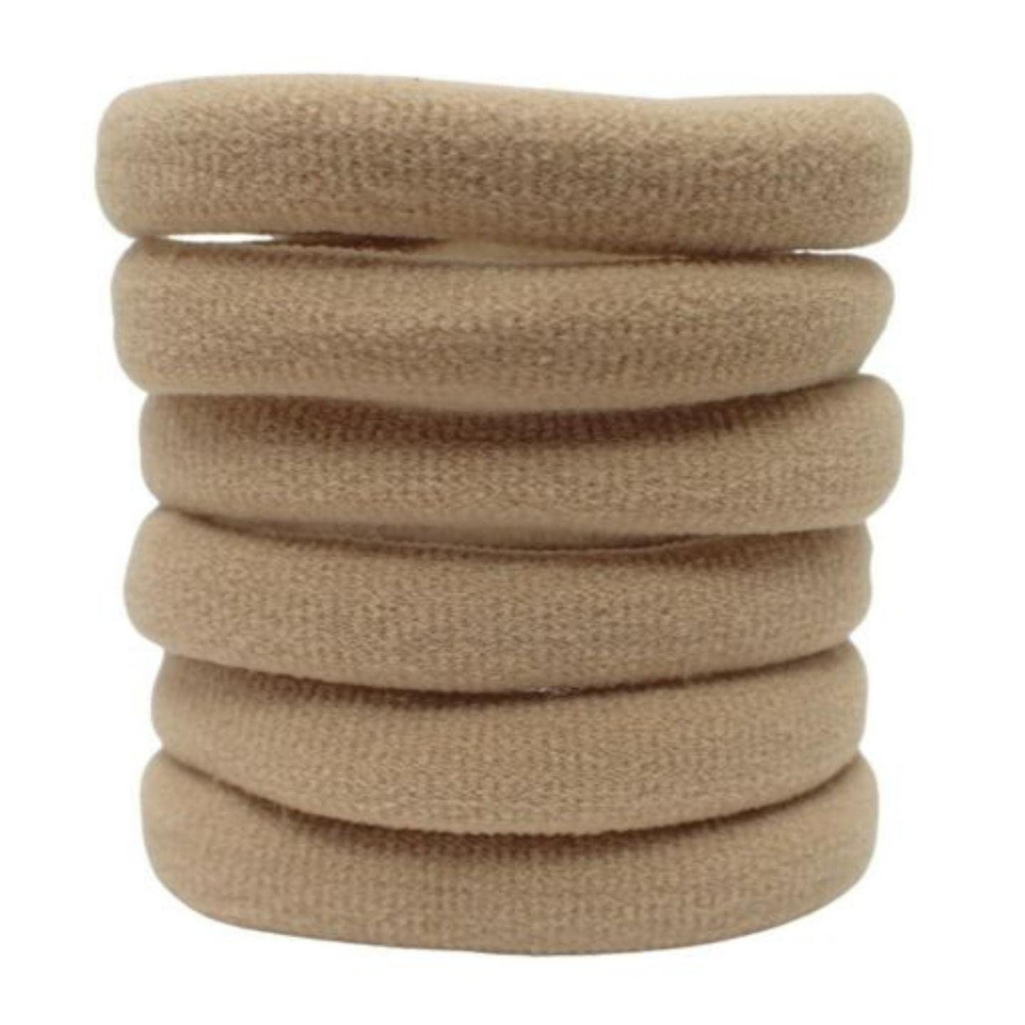 Topkids Accessories Thick Hair Bands for Women and Girls, Hair Bobbles Elastic HairBands Ponytail Holders Hair Ties Hair Elastics Hairbands Women (Nude/Light Beige)