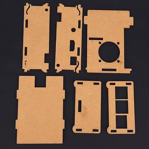 Caja acrílica para Raspberry Pi 3B +, 3B, 2B + para Raspberry Pi 3 Modelo B con un puerto de cableado y una hebilla