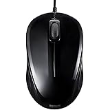 サンワサプライ 静音有線ブルーLEDマウス ブラック MA-BL9BK