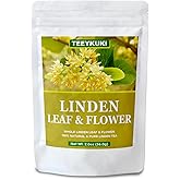 Natural Dried Linden Leaf & Flower, 2.0oz(56g), Premium Dried Linden Tea, Linden Blossoms, No Additives