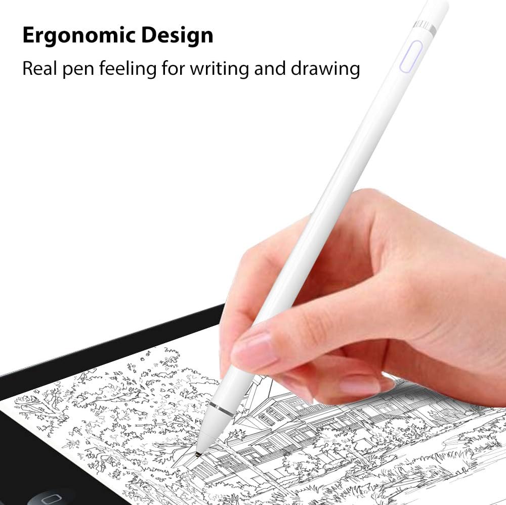 Stylus Pen for Touch Screens, Active Pencil Smart Digital Pens Fine Point Stylist Compatible with iPhone iPad Pro Air Mini and Other Tablets