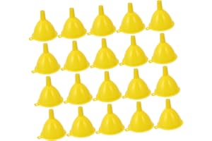 Cabilock 20pcs Plastic Funnel Small Funnel for Kitchen Oil Transfer Experiment for Kitchen Use