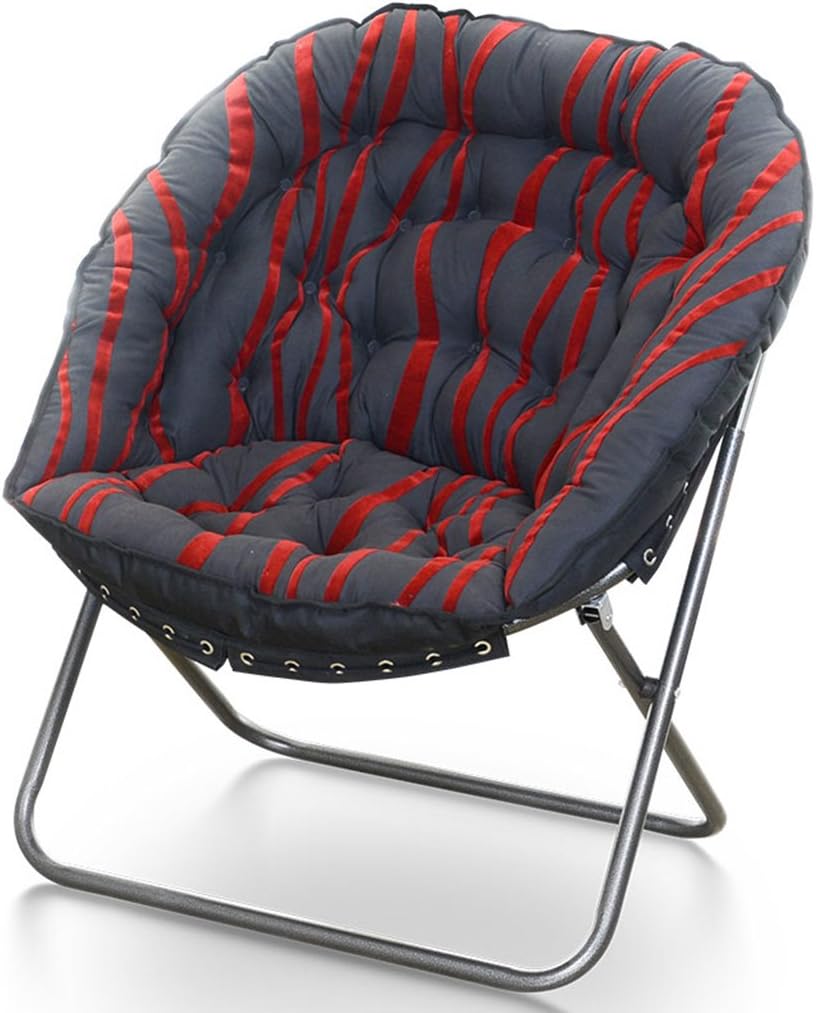 Lazy sofa Folding bedroom living room Mini lovely Leisure balcony Recliner -LI JING SHOP (Color : Dark gray print -2)