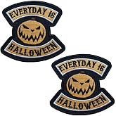 KLORIZ Pumpkin Patch Everyone is Halloween Horror Embroidered Iron On Sew On Patches Clothing Accessories DIY
