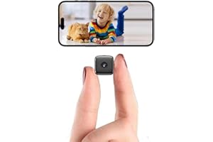 SHAOPAO Mini Wireless WiFi Camera Small Home Security Camera Wireless Indoor Outdoor Camera 2025 New Pet Camera with Night Vision Function, Motion Detection Built-in Battery Cat Dog Camera for Home Office