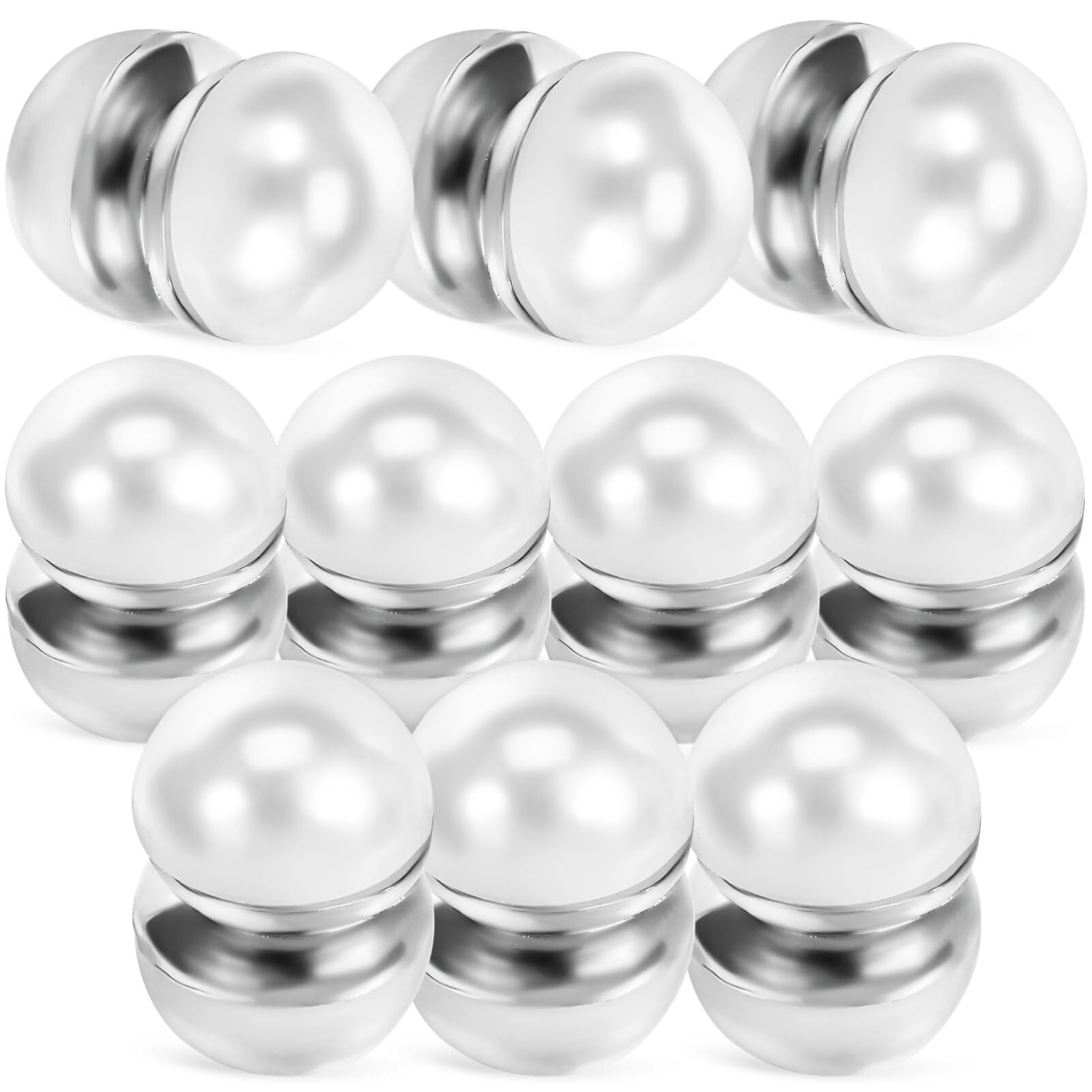 DEARMAMY Magnetic Buttons for Clothing: Veil Weights 10 Pairs Hijab Magnetic Pins Multi-Use Strength Hijab Pins for Women Clothing Scarf Magnets