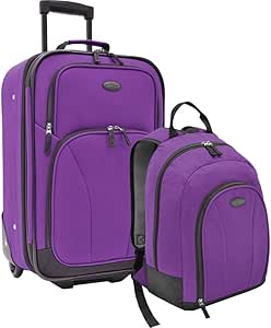 purple luggage sets on sale