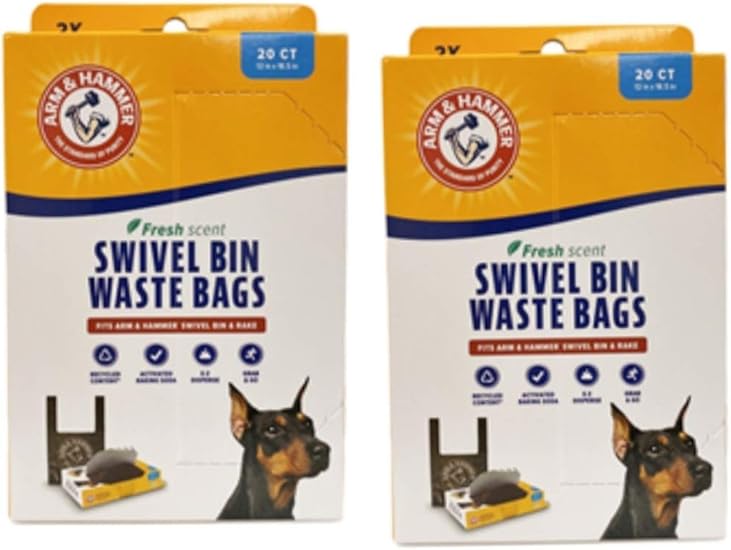 arm and hammer swivel bin waste bags