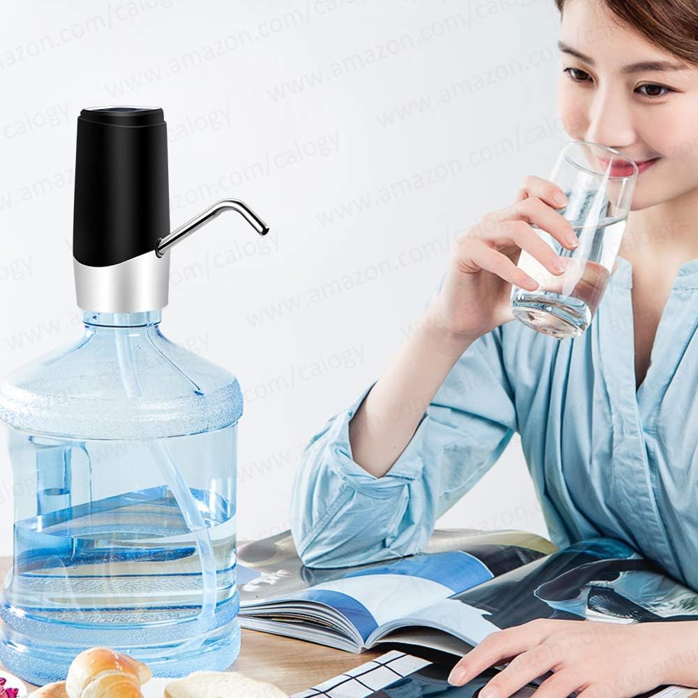 Water Dispenser for 5 Gallon Bottle, Kitchen Gadgets, Portable Drinking Water Pump with Rechargeable Battery, Gift for Mother's Day: Kitchen & Dining