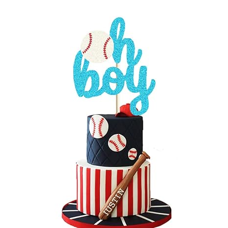 baseball baby shower cake
