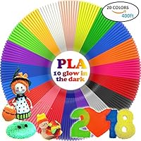 3D Pen/3D Printer Filament(16 Colors, 320 Feet) Bonus 250 Stencils eBooks 3D Pen Filament 1.75mm PLA by dikale