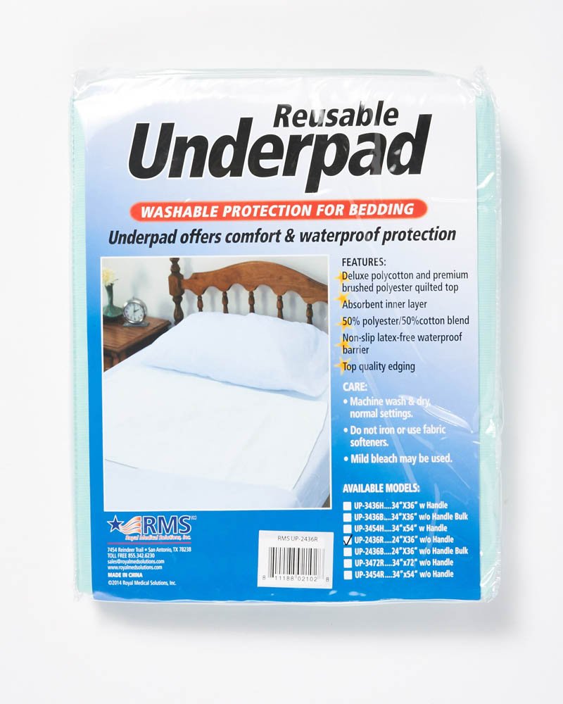 RMS Ultra Soft 4Layer Washable and Reusable Incontinence Bed Underpads
