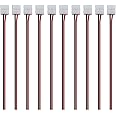 iCreating 8mm 2 Pin LED Strip Light Connector with Pigtail (10pcs), 3528 Flexible LED Connector Solderless Clamp On Pigtail Adapter for 8mm Wide SMD 3528 2835 Single Color Flexible LED Tape