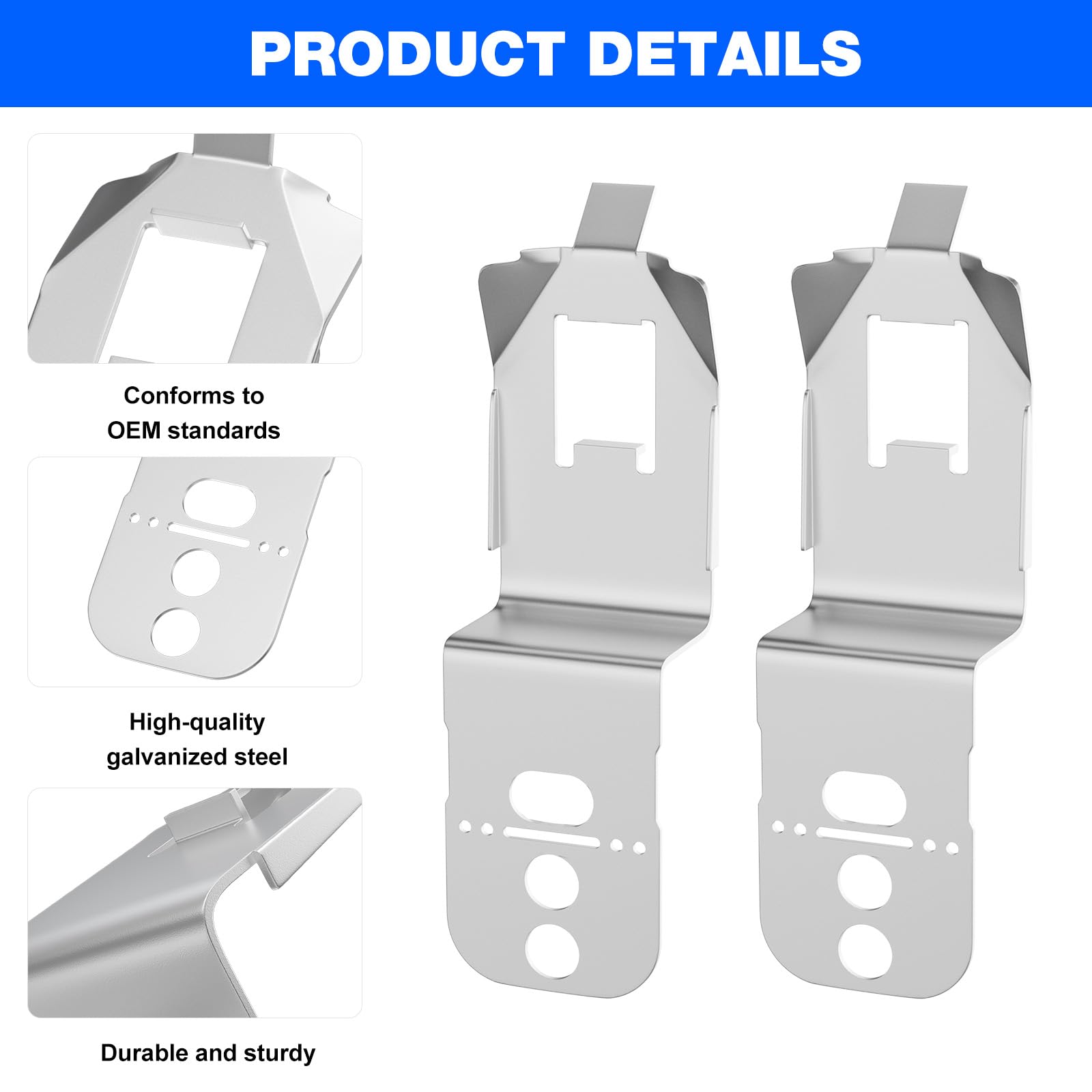 Dishwasher Mounting Bracket 00628371 for Bosch Dishwasher Side Mount Bracket SHP65TL5UC, SHPM78W56N, SHX45P05UC, 628371, 00619985-2 Pack