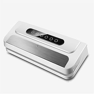 Heat Gun For Shrink Wrapping Food Saver Vacuum Sealer Machine Food Saver Household Vacuum Sealing Machine Small Commercial Dry And Wet Oil Powder For Strong Suction Sealing (Color : White)