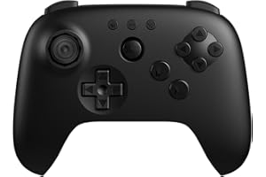 AKNES 8BitDo 64 Bluetooth Controller for Analogue 3D, Switch 1/2, Windows & Android, with Hall Effect Joystick, Turbo, Vibrat