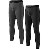 DAVID ARCHY Men’s Lightweight Thermal Underwear Breathable Comfort for Cold Weather, Ideal for Active Use