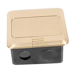 KICHOUSE 1set Pop-up Floor Outlet Box Copper Port