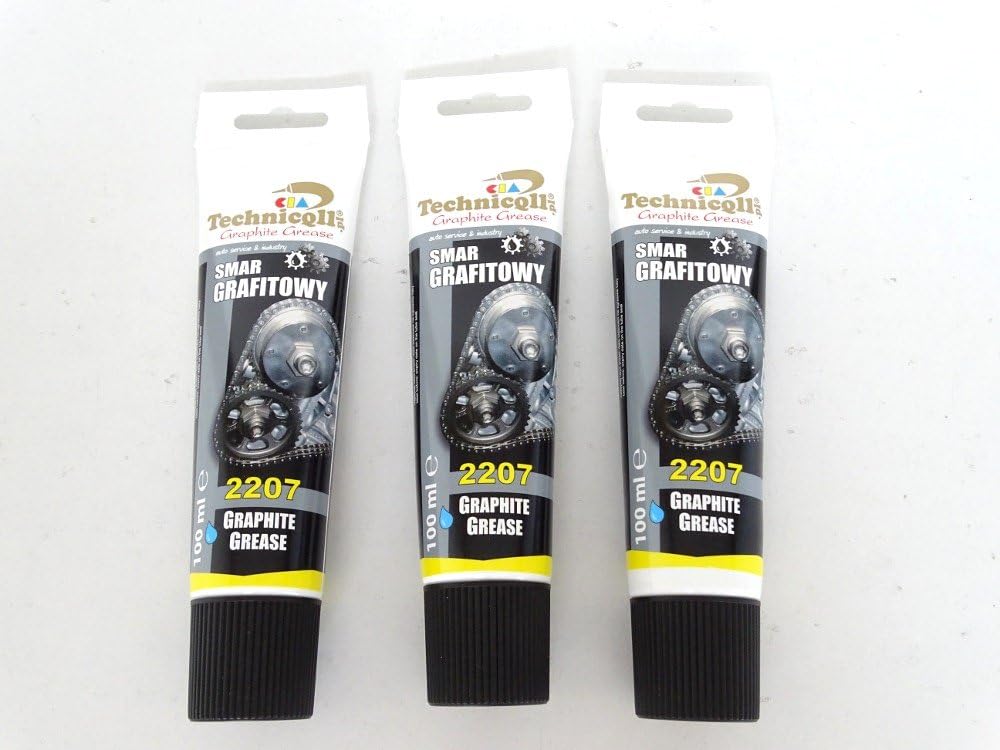 3x GRAPHITE GREASE 2207 LUBRICANT FOR SPLINED & SCREWED JOINTS GEARS