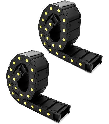 Chaîne Porte-Câbles R18 10x15mm 1M - Chaîne De Traînée Flexible Noire Ouverte Pour CNC, Routeur, Imprimante 3D Et Machines