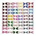 Pet Hair Bows, 60 PCS Bulk Kitten Puppy Horse Headdress Grooming Accessories Dog Hair Bows with Rubber Bands