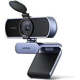 UGREEN 2K Webcam, Full HD 1080P Webcam for PC, Web Camera with Autofocus, Privacy Cover, Dual Noise Cancelling Mics, Computer USB Camera for Streaming, Conferencing, Calling, Zoom, Skype, Teams
