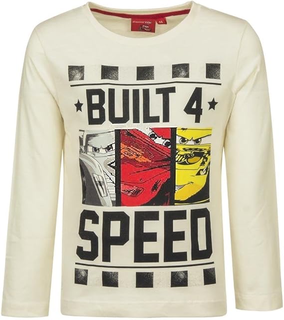 Amazon Disney Cars ディズニー カーズ ｔシャツ 子供服 長袖 1246 98 100サイズぐらい 白 並行輸入品 Tシャツ カットソー 通販