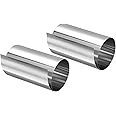 uxcell 0.07x100x1000mm 304 Stainless Steel Roll Sheet Fine Plate Sheet Foil for Crafts, Electronic Equipment, Silver Tone 2Pcs