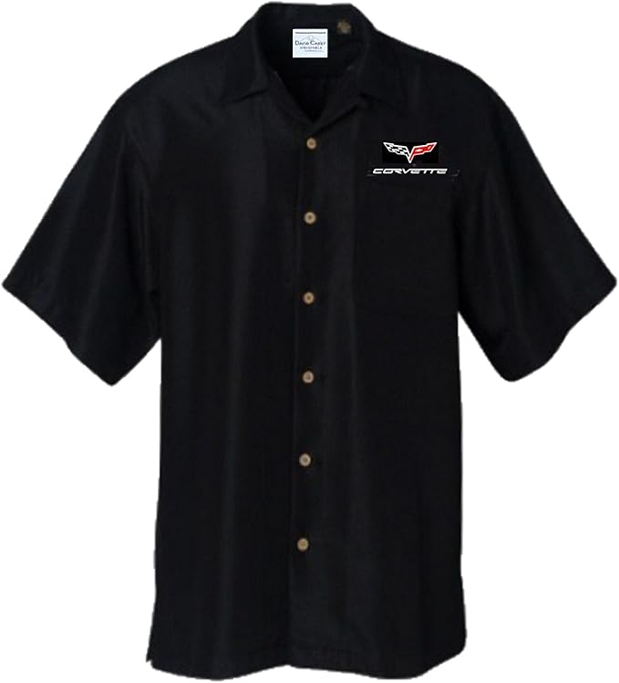 David Carey Originals C6 Corvette Club Solid Black Button up