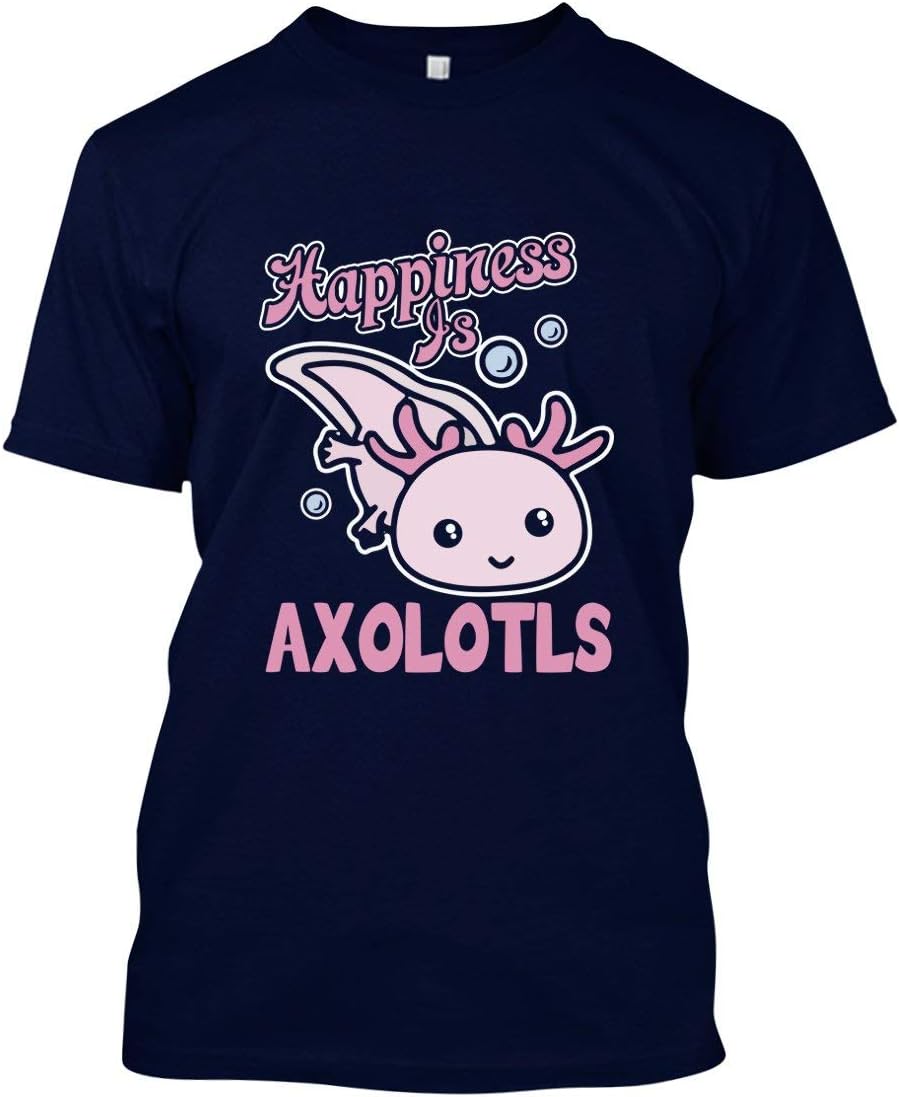 Happiness is Axolotls Shirt, T Shirts for Men, Womens Shirt