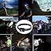 Miady LED Headlamps, 160 Lumen CREE LED + Red Light, Waterproof, Lightweight, AAA Batteries Included - 3 Pack