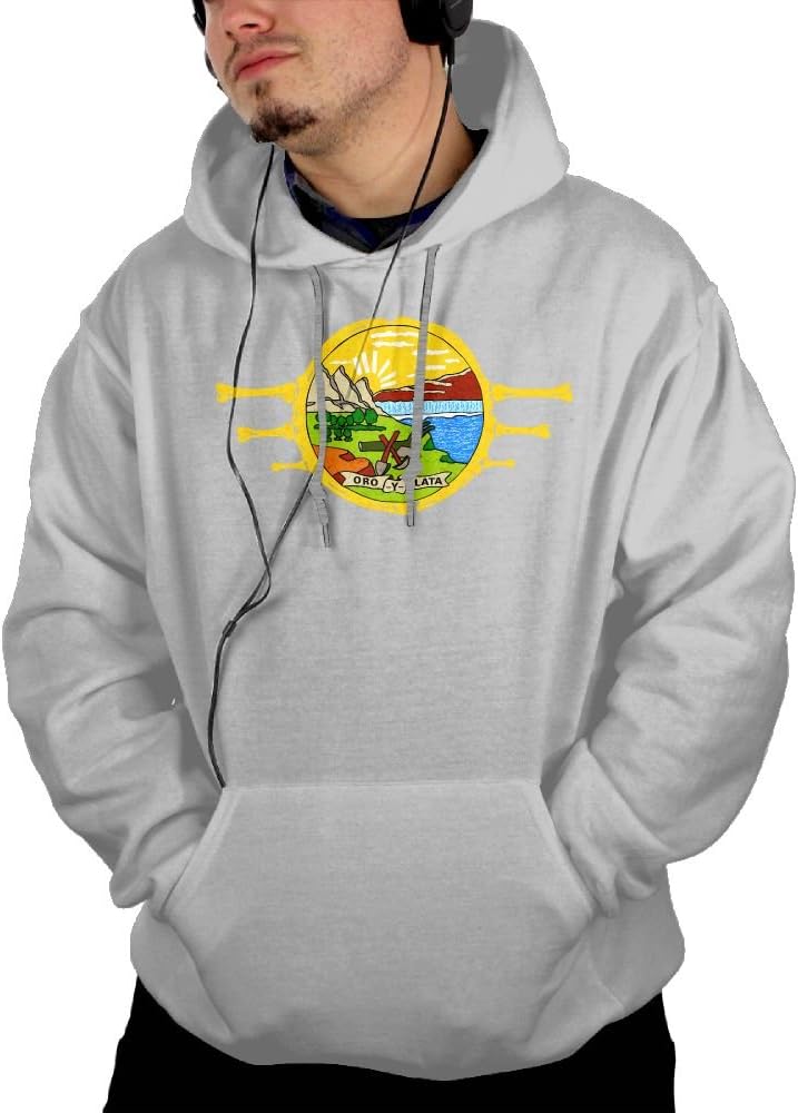 FHHHIOP Montana State Skull Men's Urban Cool Sweatshirts