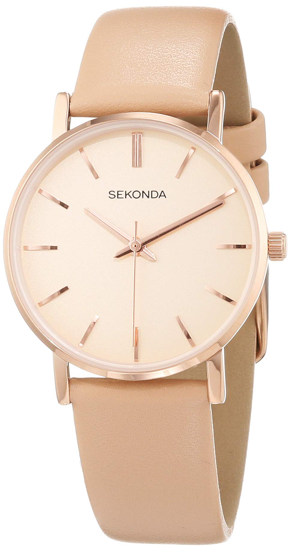 Sekonda Womens Analogue Classic Quartz Watch with Leather Strap 2886