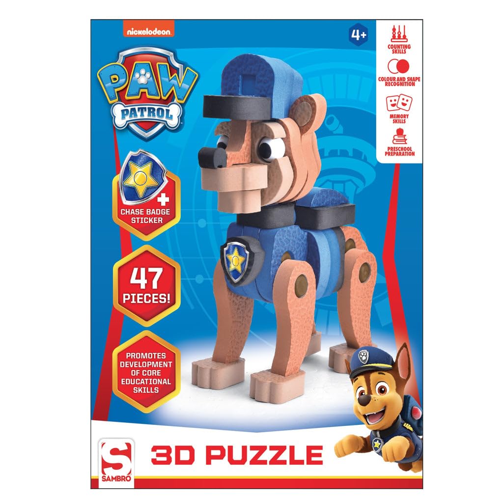 Paw Patrol 3D Jigsaw Puzzle Chase Police Dog Educational Toy