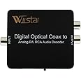 Amazon.com: Optical SPDIF Toslink/Coaxial Digital to Analog Audio ...