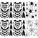 TMCCE 107 Piece Halloween Party Decorations Black Bats Spiders Glass Window Clings Decals Stickers for Halloween Party Supplies Favor