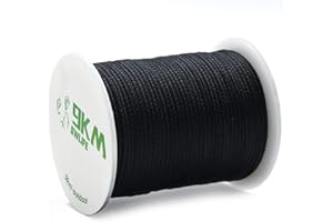 9KM DWLIFE Black Kevlar Cord, High Tensile Strength, Flame Resistant, Braided Fishing Line, Wind Chime String, Kite Line, Cam