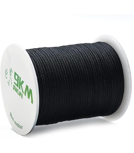 9KM DWLIFE Braided Kevlar Cord, 100lb~2000lb, High Tensile Strength, Abrasion, Flame Retardant, Kite String, Fishing Line, Model Rocket Shock, Tactical Survival Paracord (1500lb | 3.5mm(Dia.) X300ft - View #6