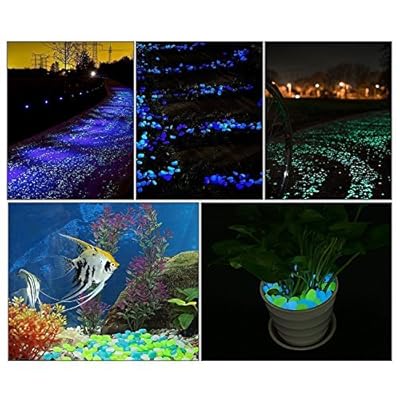 Buy Glow In The Dark Gravel Aquarium Gravel Round Pea Shape Rocks Stones Decorative Sand For Fish Tank Aquarium Succulent Garden Gifts Decoration 2 4mm Sky Blue Online In Italy B07gbmh2b2