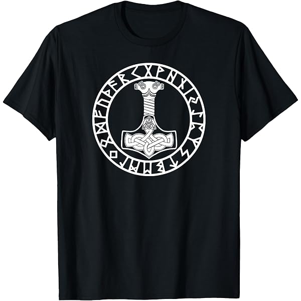 T-shirt norvegese vichingo Odino Thor M Ragnarok Ragnar Vikings