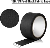 QUCUMER Black Fabric Tape 5cm x 10m Waterproof Book Binding Repair Camouflage view 2